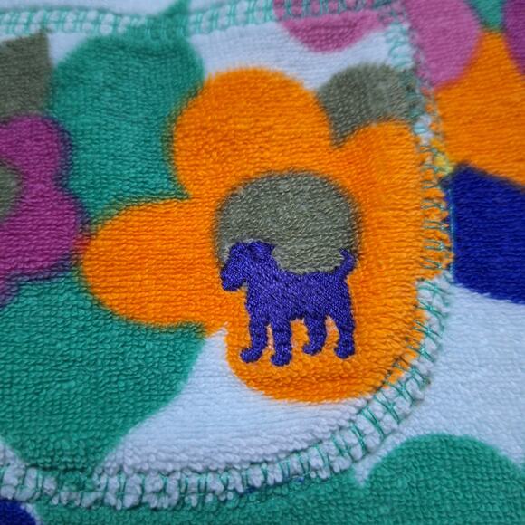 Mini Boden bold floral print towelling shorts - Picture 7 of 11